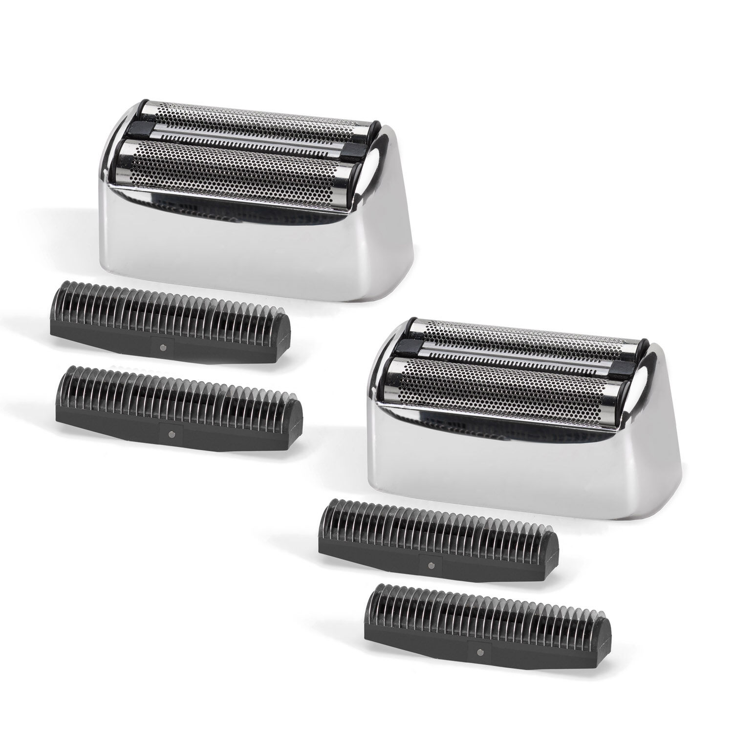 Super‑X Metal Series &ndash; Doble l&aacute;mina y cuchillas de recambio (Plata) &ndash; Pack de 2